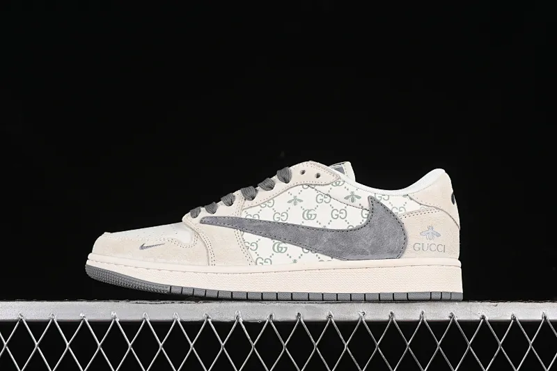 All categories Air Jordan Jordan series basketball shoes Air Jordan 1 Low high-end custom low-top sneakers Travis Scott x Fragment Design x Air Jordan 1 Low OG SP AJ1 Joe 1 Gucci joint-grey dragonfly pig eight low-top cultural casual sneakers SJ2068-107
